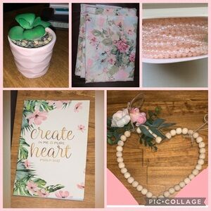 🌸 Pink Decor and Gift Items Bundle 🌸